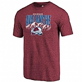 Colorado Avalanche Fanatics Branded Burgundy Hometown Collection Tri Blend T-Shirt,baseball caps,new era cap wholesale,wholesale hats